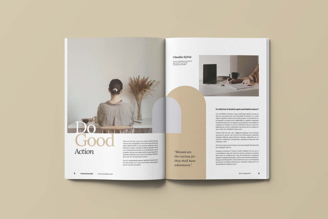Cake Homemade Magazine Template