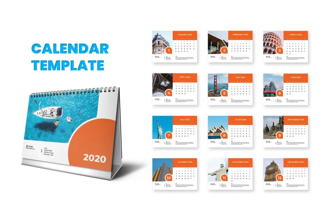 Calender World Icon Templatejpg