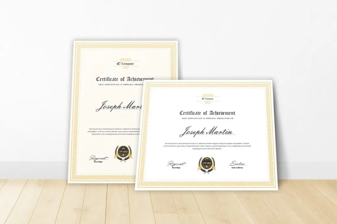 Certificate Awards Themejpg
