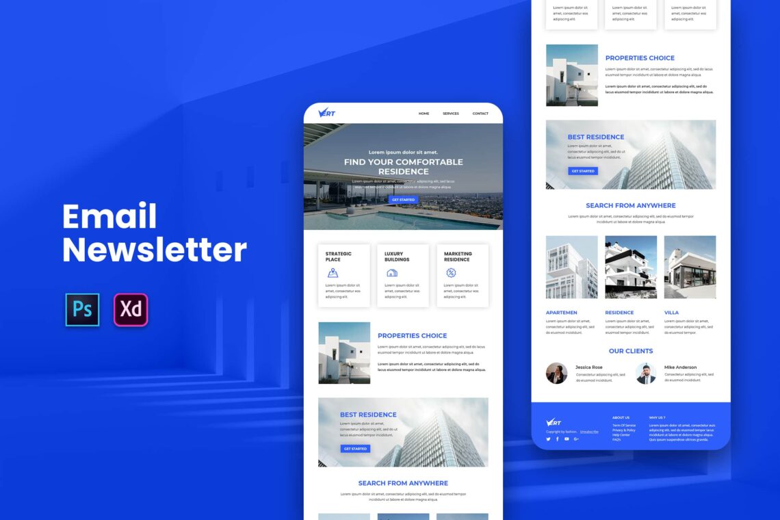 Comfortable Residence Email Newsletter