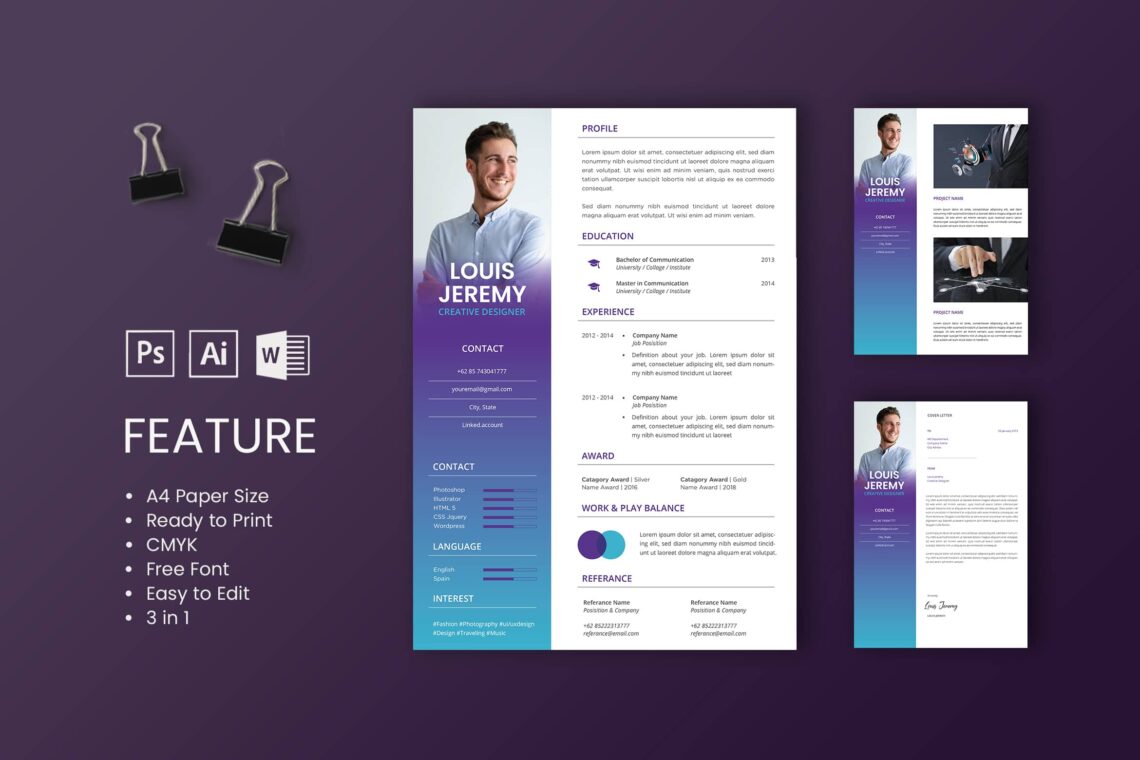 Cv Resume Creative Designer Profile 2