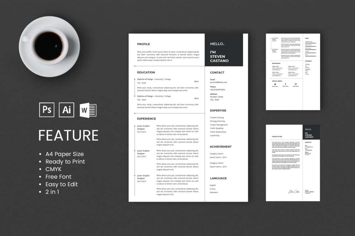 Cv Resume Junior Graphic Designer Profile