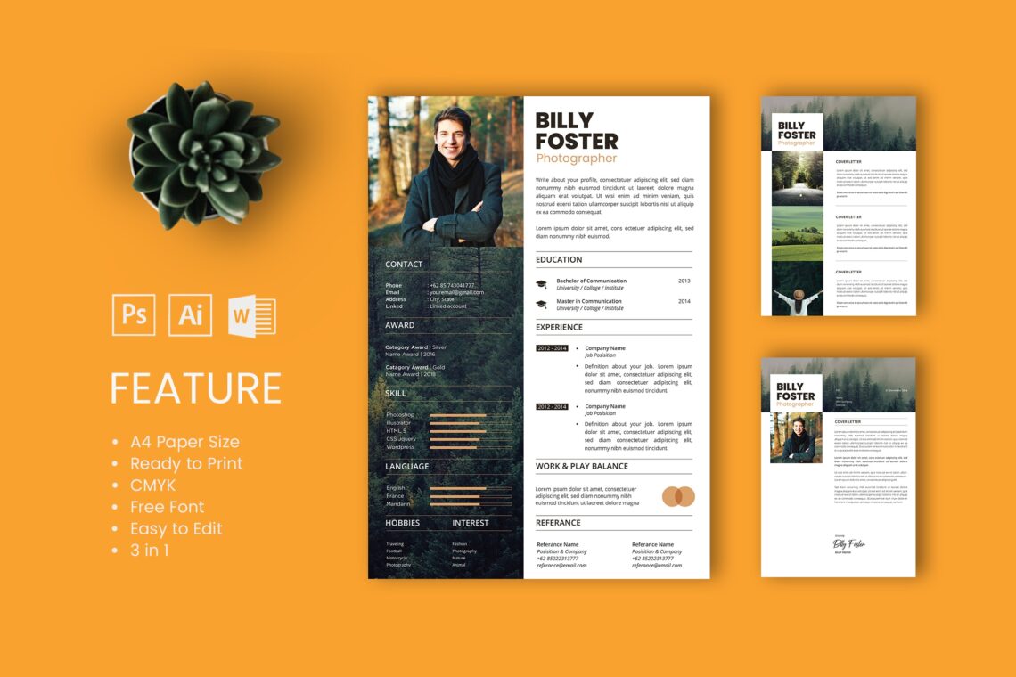 Cv Resume Photographer Profile 3