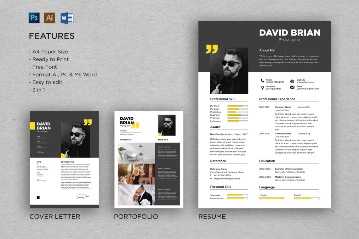 Cv Resume Photographer Profile