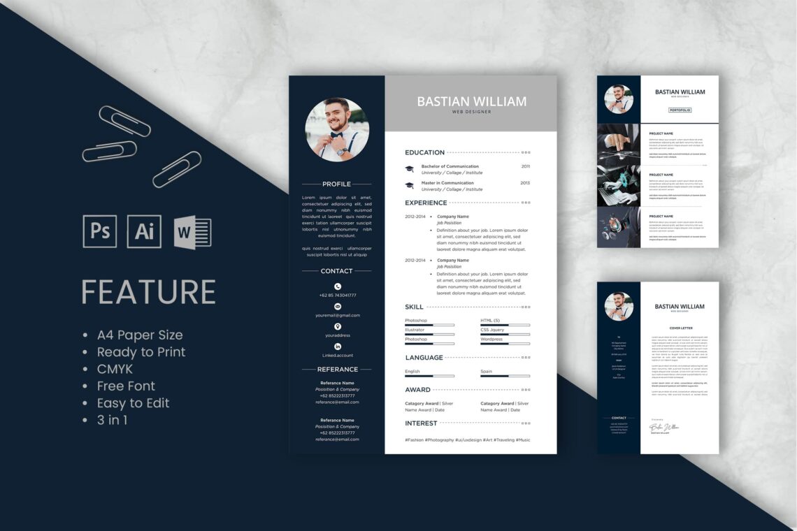 Cv Resume Web Designer Profile 2