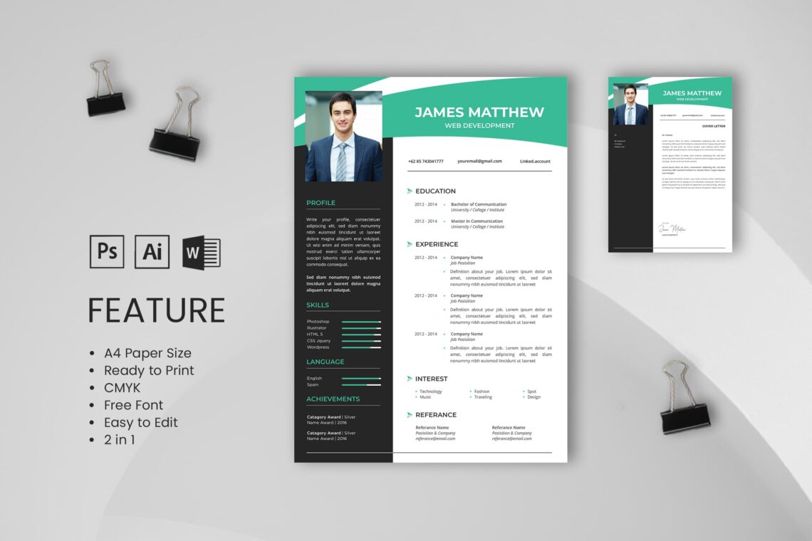 Cv Resume Web Developer Profile 2