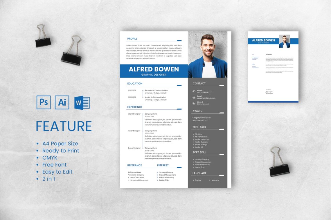 Cv Resume  Graphic Designer Profile 13