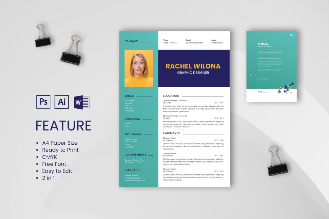 Cv Resume  Graphic Designer Profile 14