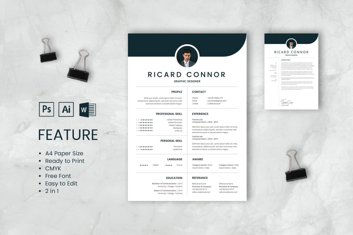 Cv Resume Graphic Designer Profile 4
