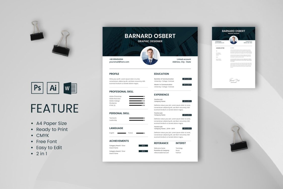 Cv Resume  Graphic Designer Profile 7