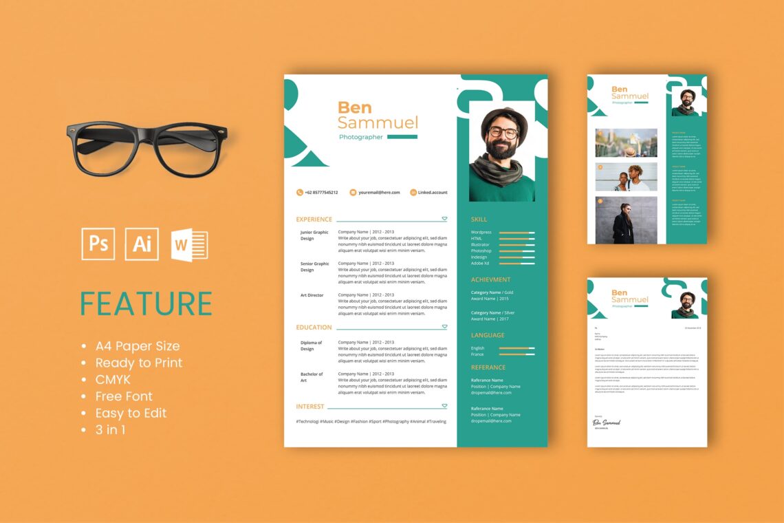 Cv Resume Photographer Profile 4
