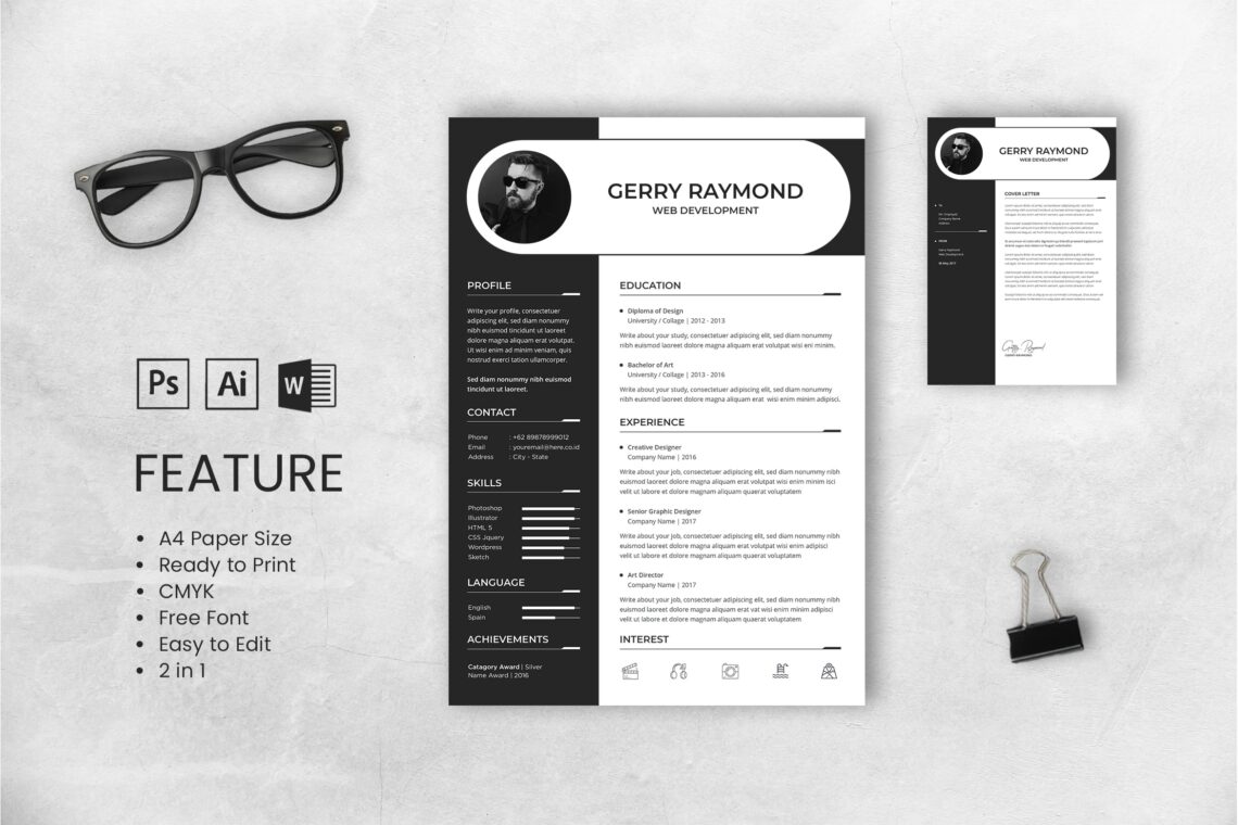 Cv Resume  Web Developer Profile 3