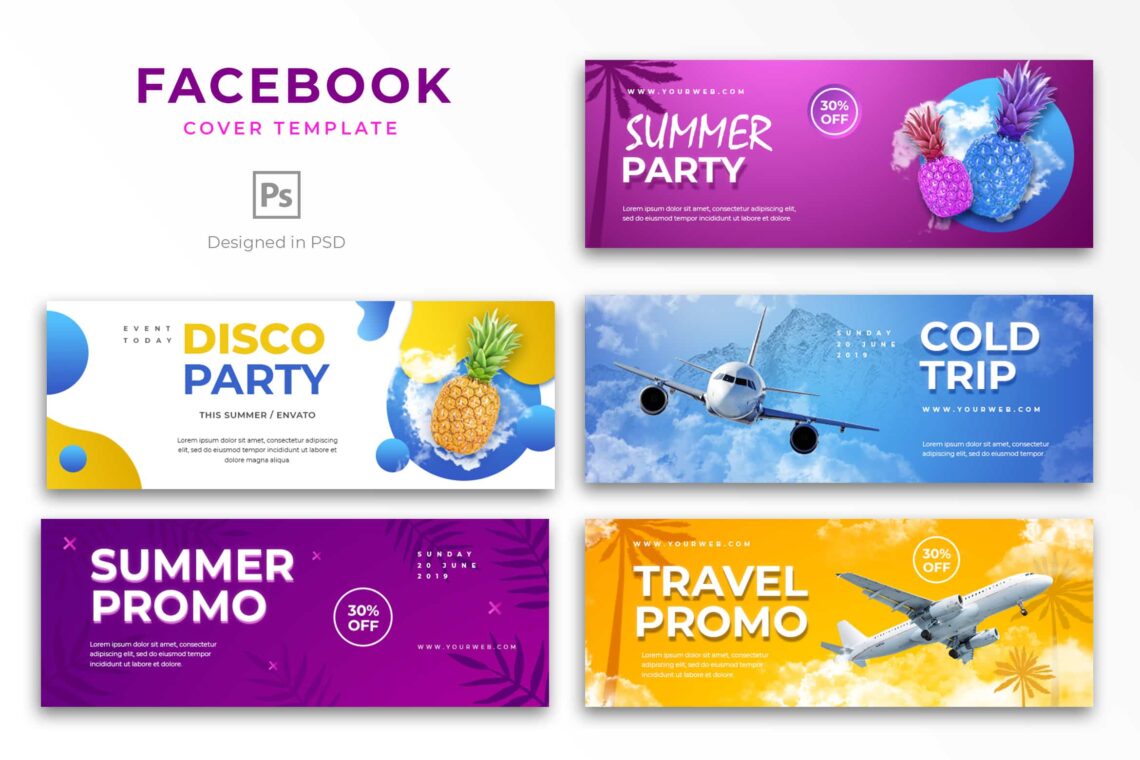 Facebook Cover Travel Party