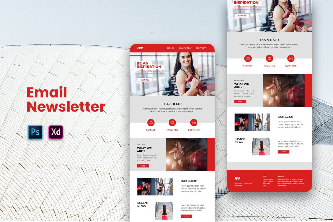 Fitness Center Email Newsletter