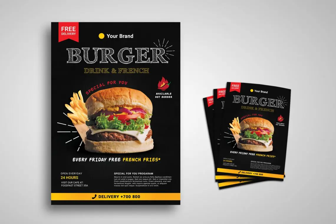 Flyer Burger Restaurantjpg
