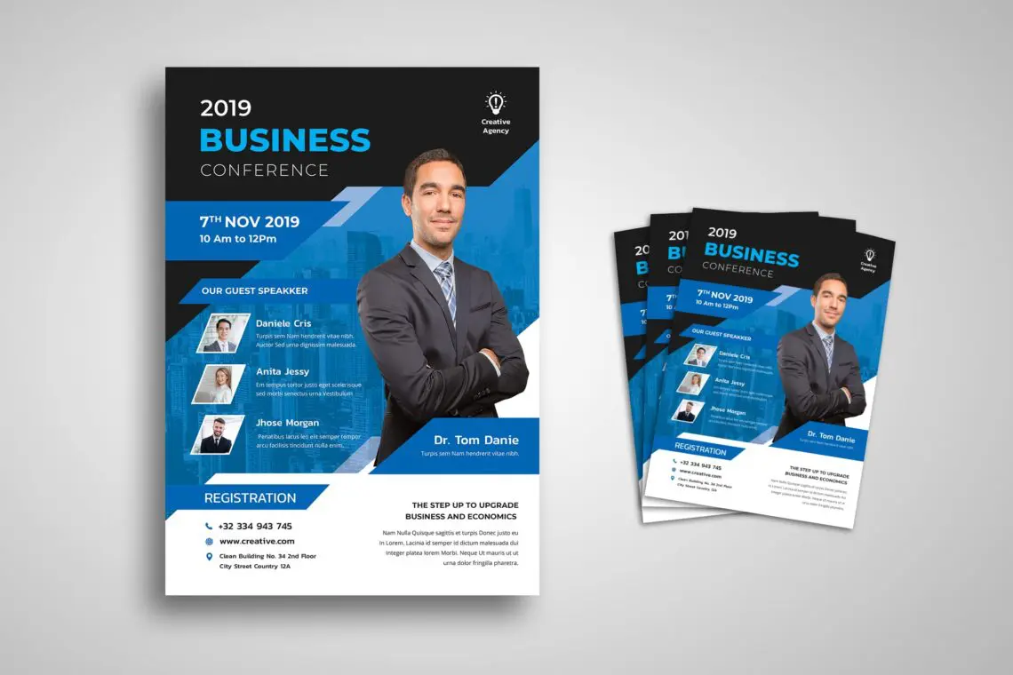 Flyer Template Business Economics Conferencejpg