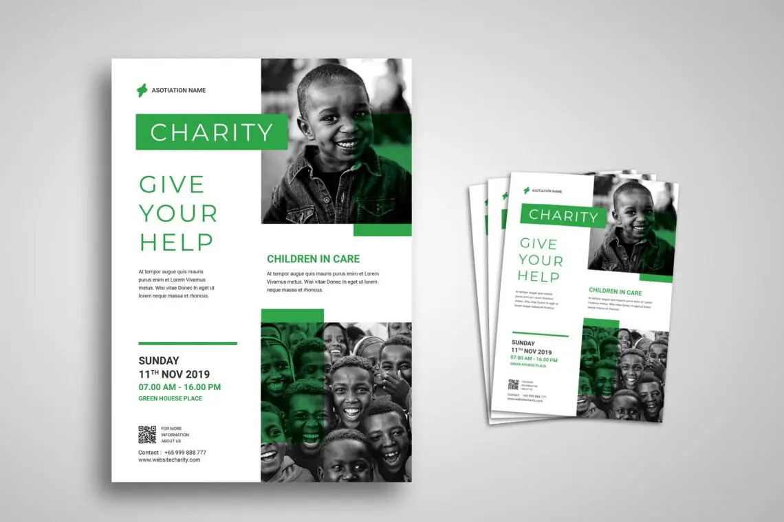 Flyer Template Charity For Childrenjpg