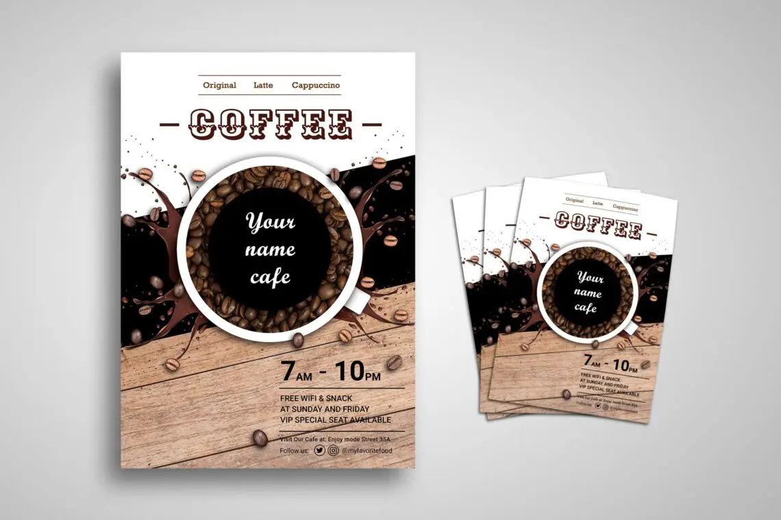 Flyer Template Coffee Mixjpg