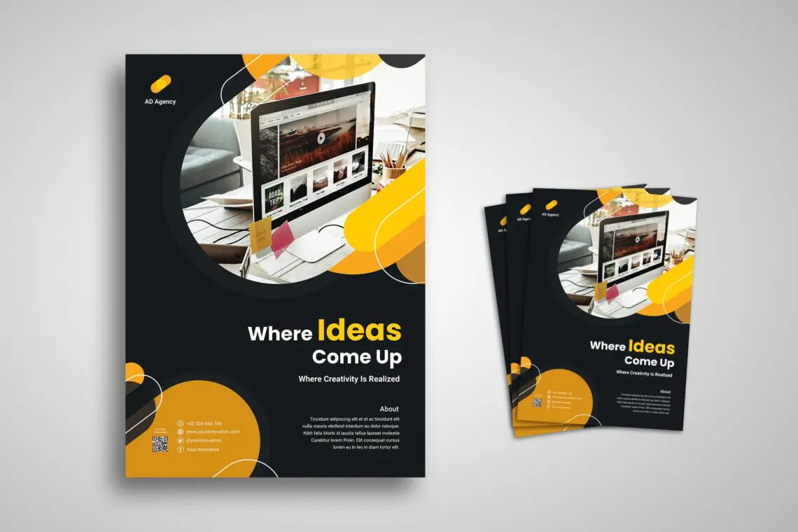 Flyer Template Creative Idea Companyjpg