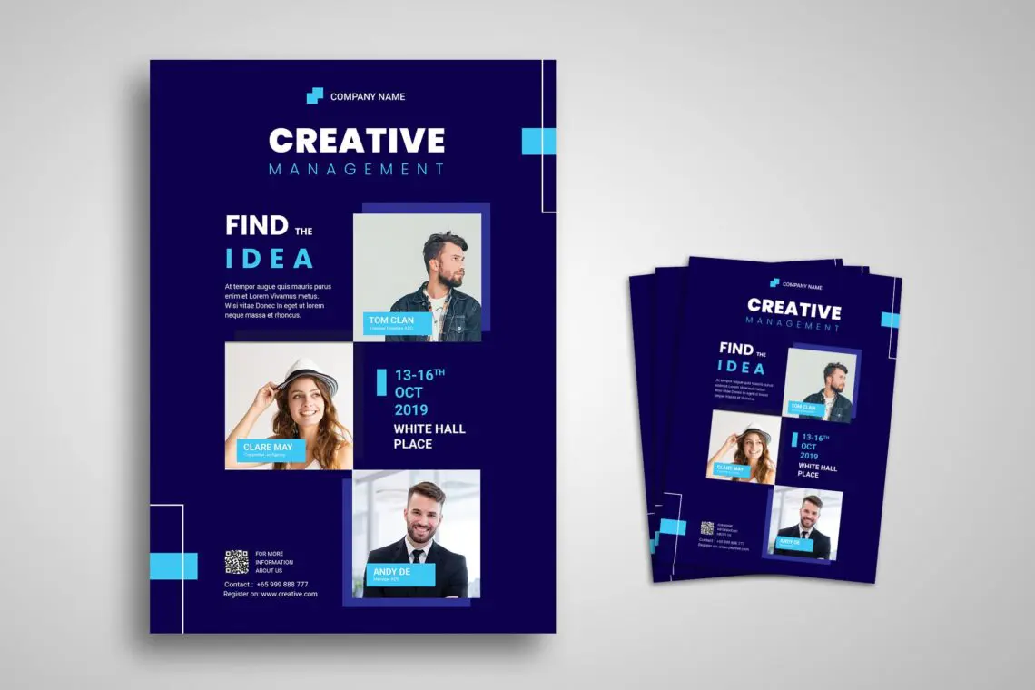 Flyer Template Creative Management Companyjpg