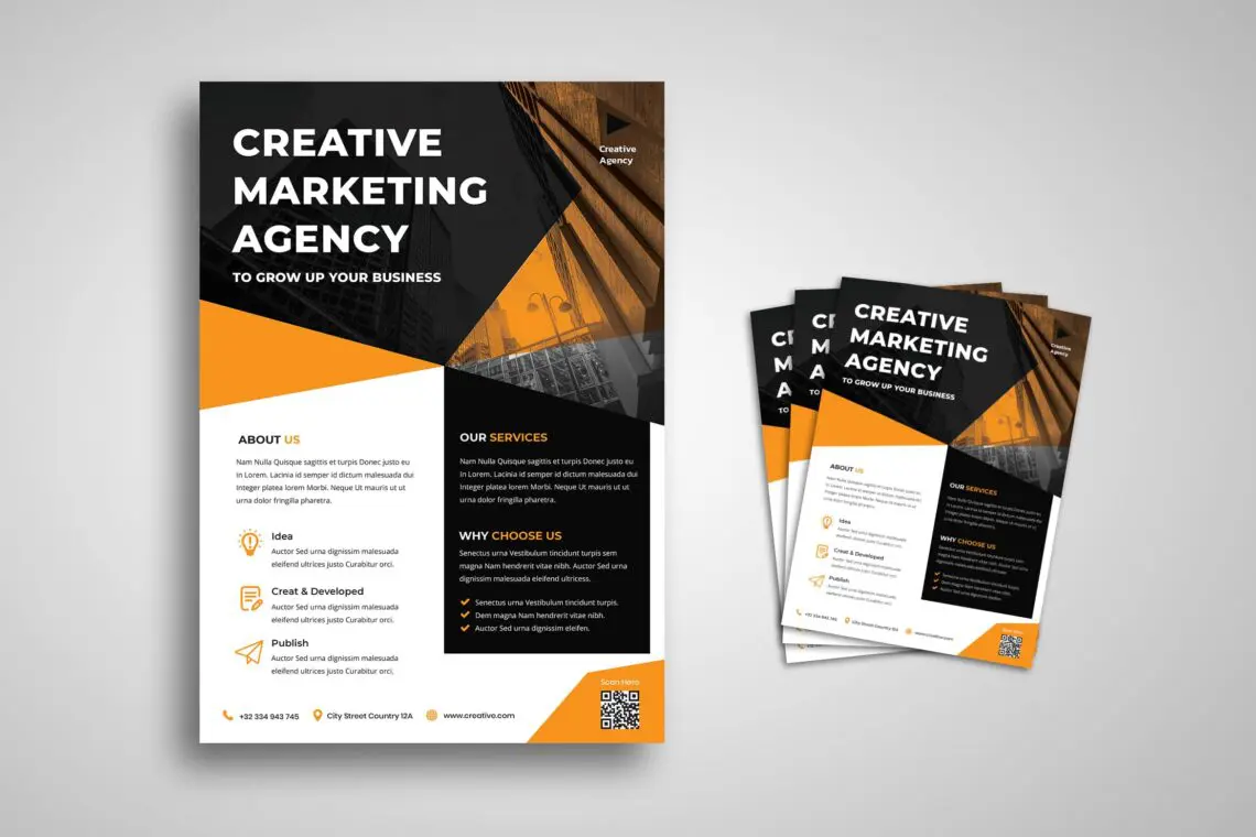 Flyer Template Creative Marketing Agencyjpg
