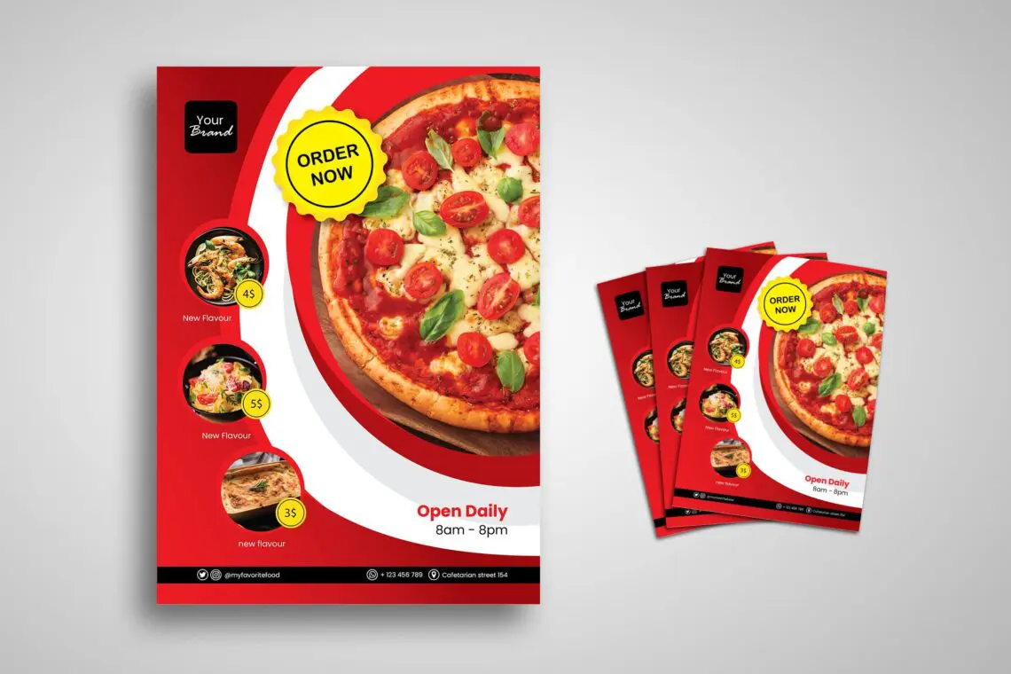 Flyer Template Delicious Foodjpg