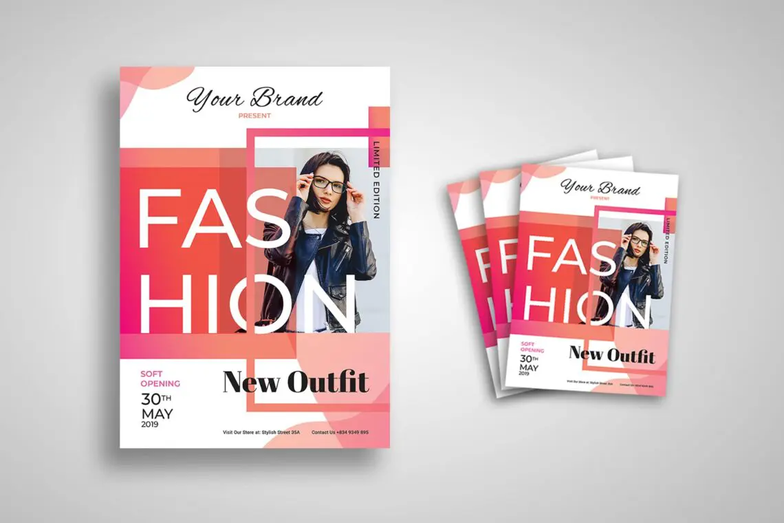 Flyer Template Fashion Modernjpg