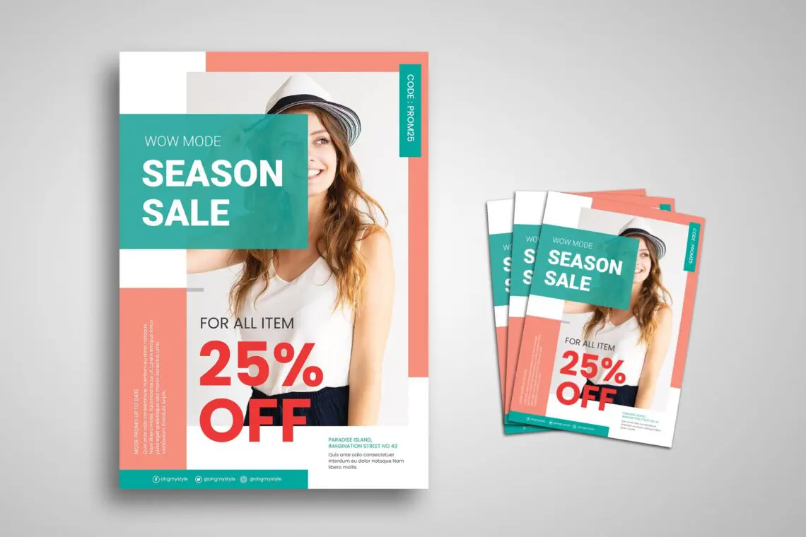 Flyer Template Fashion Salejpg
