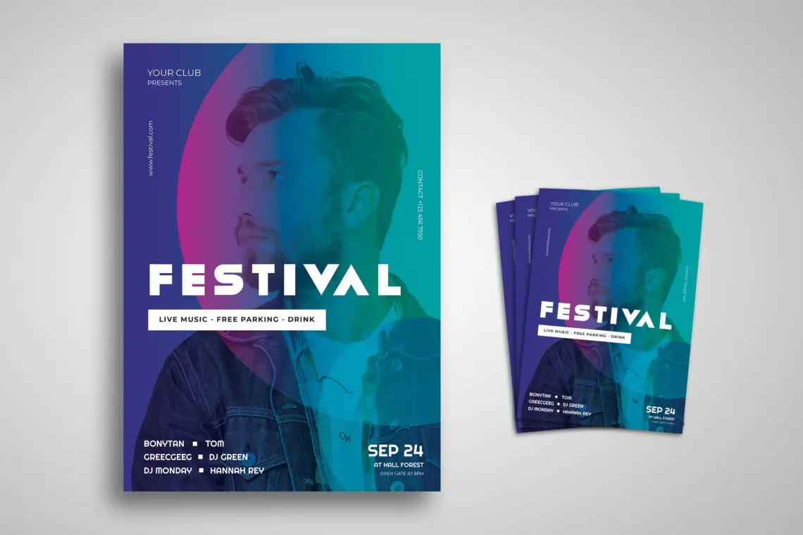 Flyer Template Festival Music Livejpg
