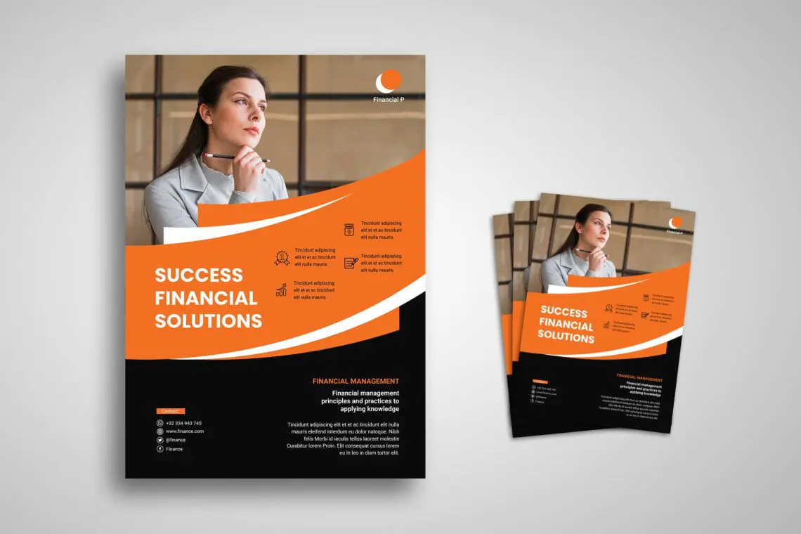 Flyer Template Financial Solution Companyjpg
