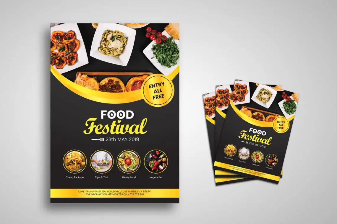 Flyer Template Food Festivaljpg