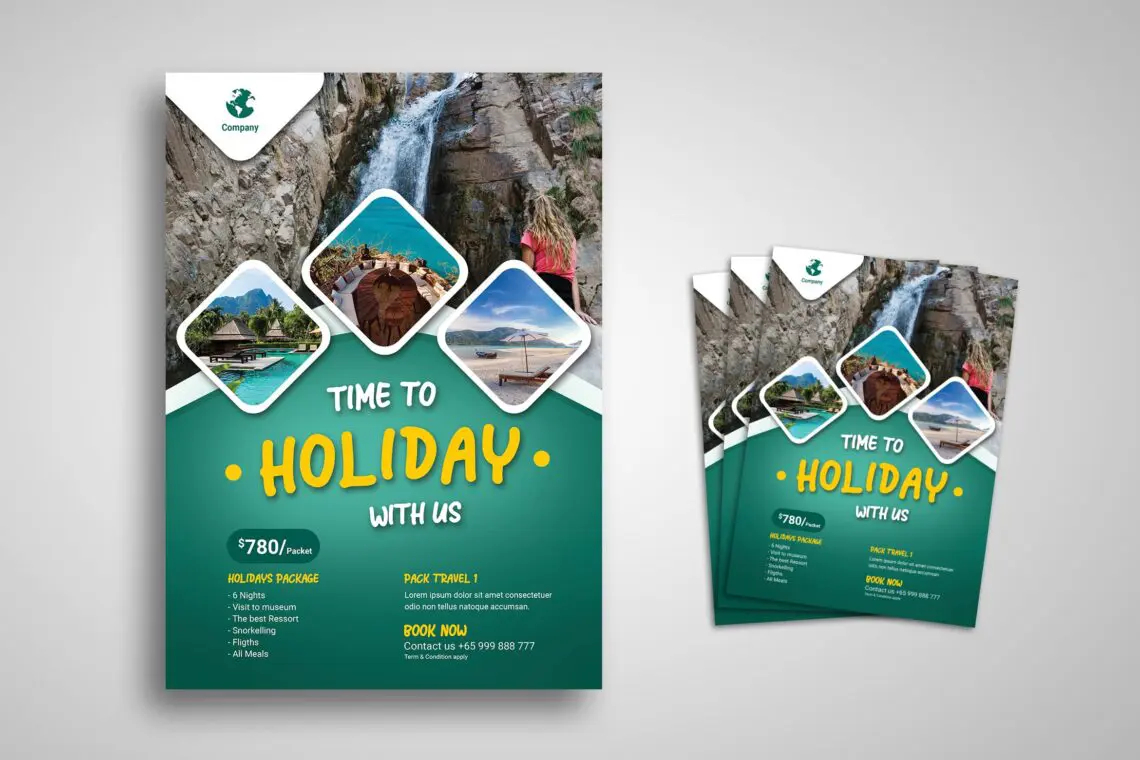 Flyer Template Holiday Timejpg