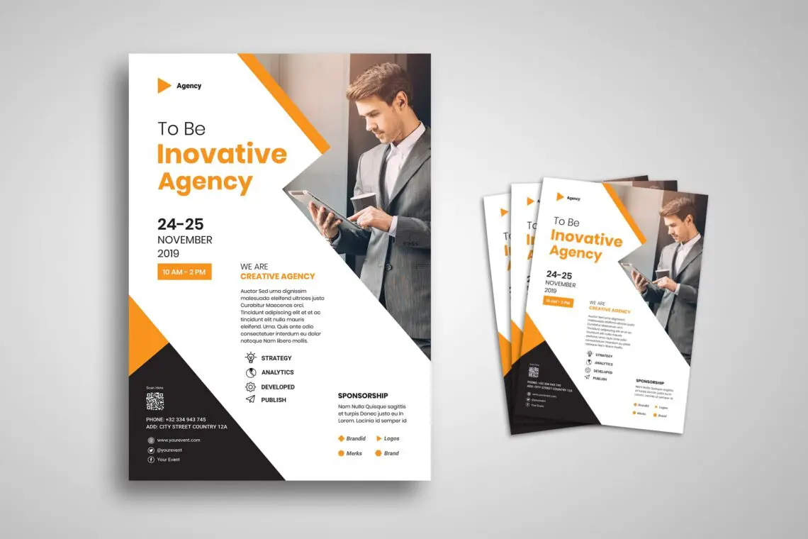 Flyer Template Innovation Agency Promotionjpg