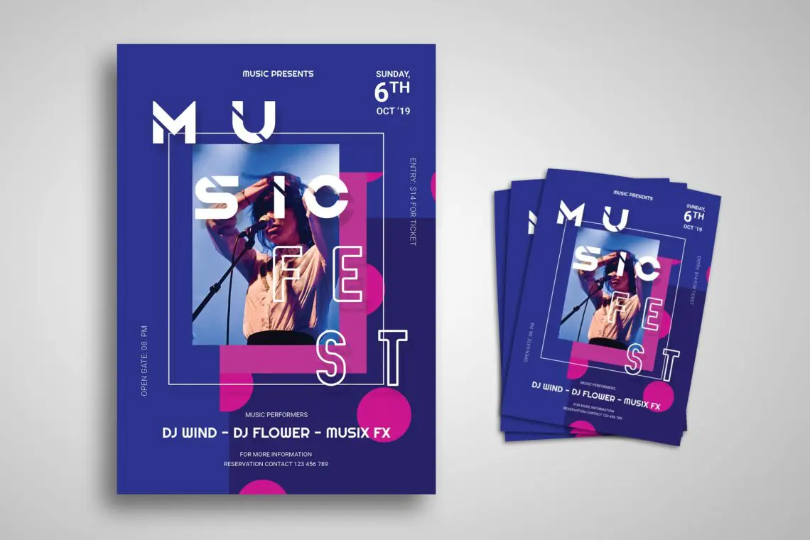 Flyer Template Music Festivaljpg