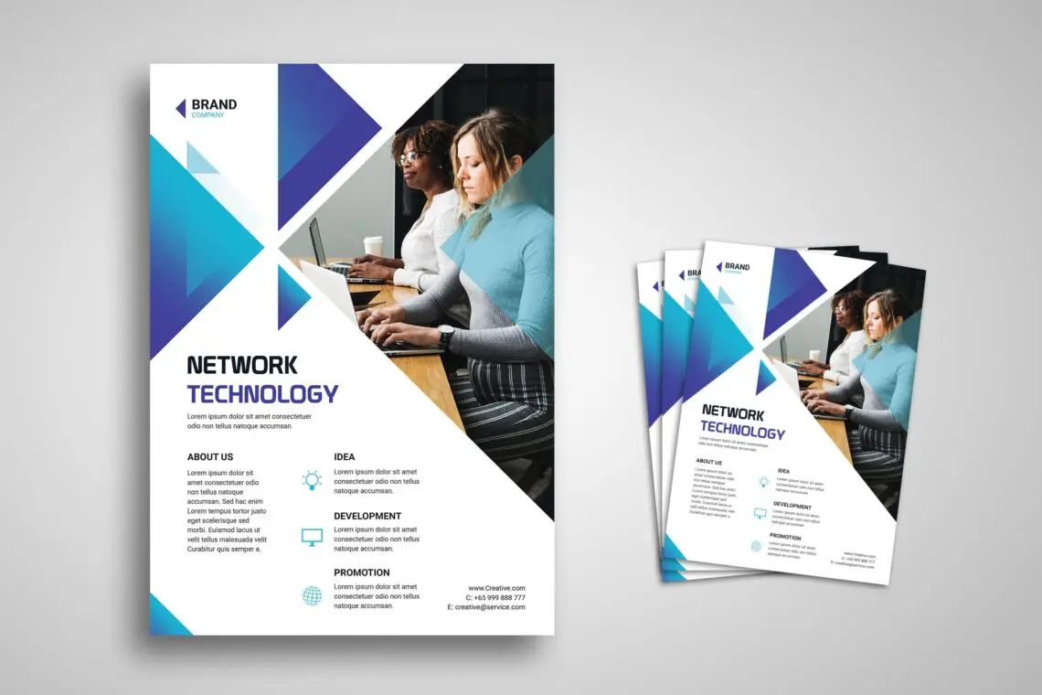 Flyer Template Network Technology Companyjpg