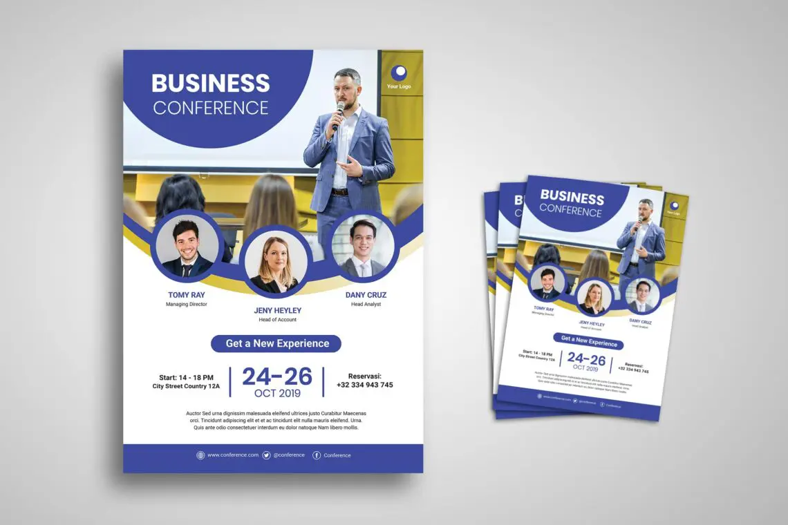 Flyer Template Open Business Conferencejpg