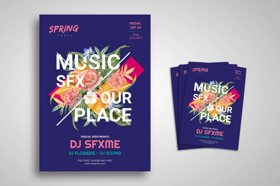 Flyer Template Special Music Springjpg