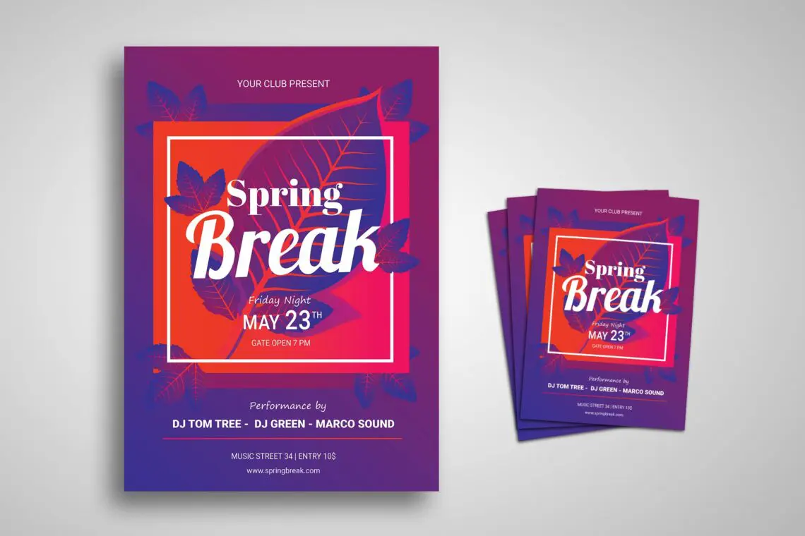 Flyer Template Spring Breakjpg