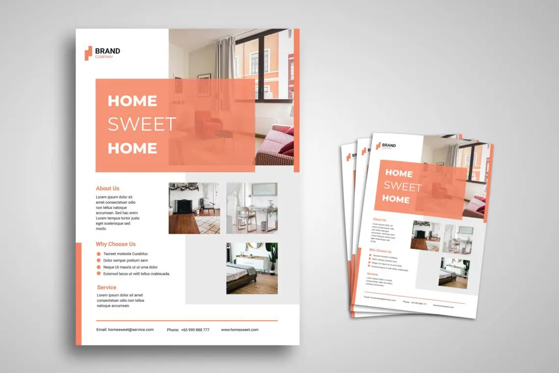 Flyer Template Sweet Home Promotionjpg