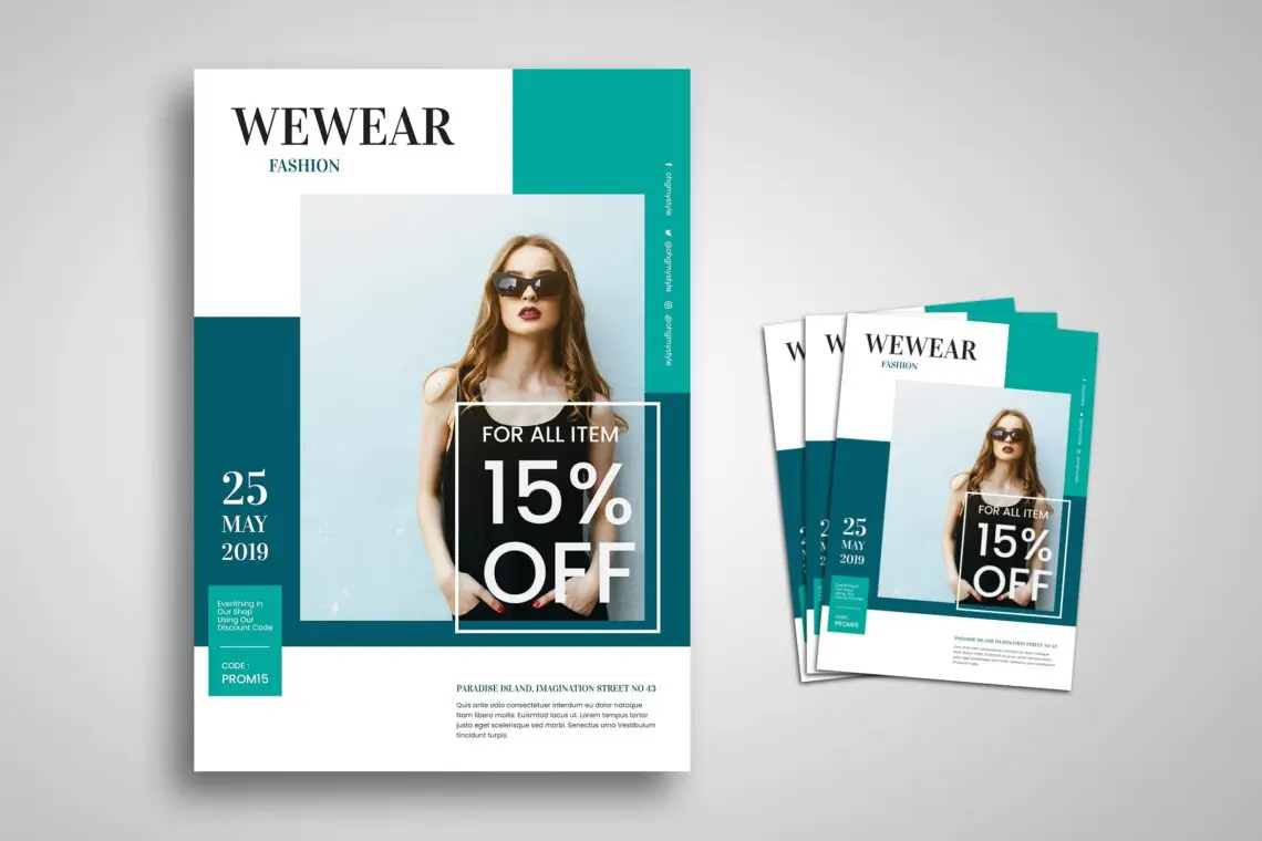 Flyer Template Wear Fashionjpg
