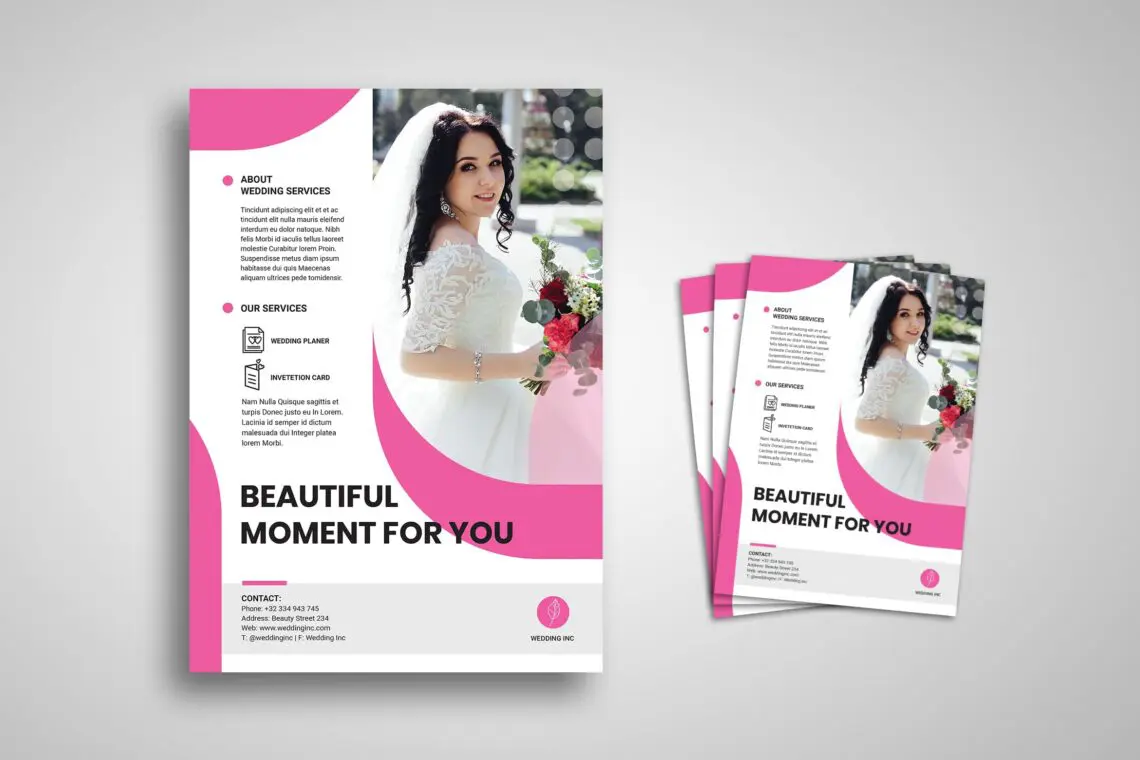 Flyer Template Wedding Planner Servicejpg