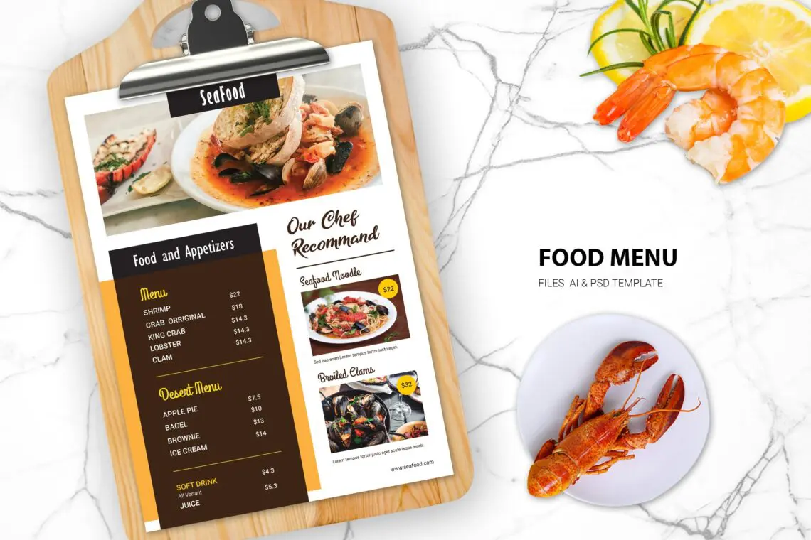 Food Menu Special Seafood Restojpg