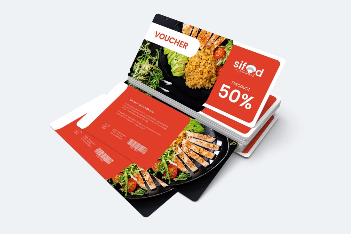 Gift Card Voucher Seafood Resaurant Discount