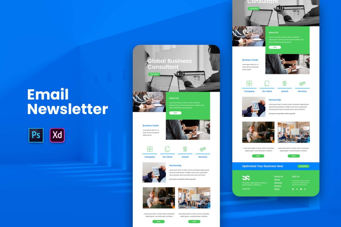 Global Business Consultant Email Newsletter
