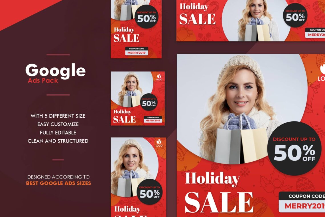Google Ads Web Banner Holiday Sale