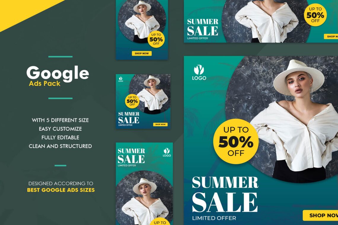 Google Ads Web Banner Summer Sale Fashion