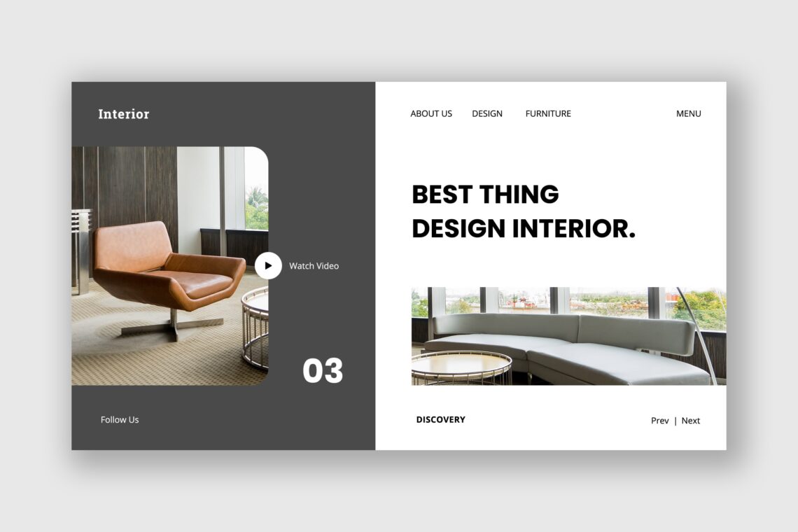 Hero Header Design Interior Service