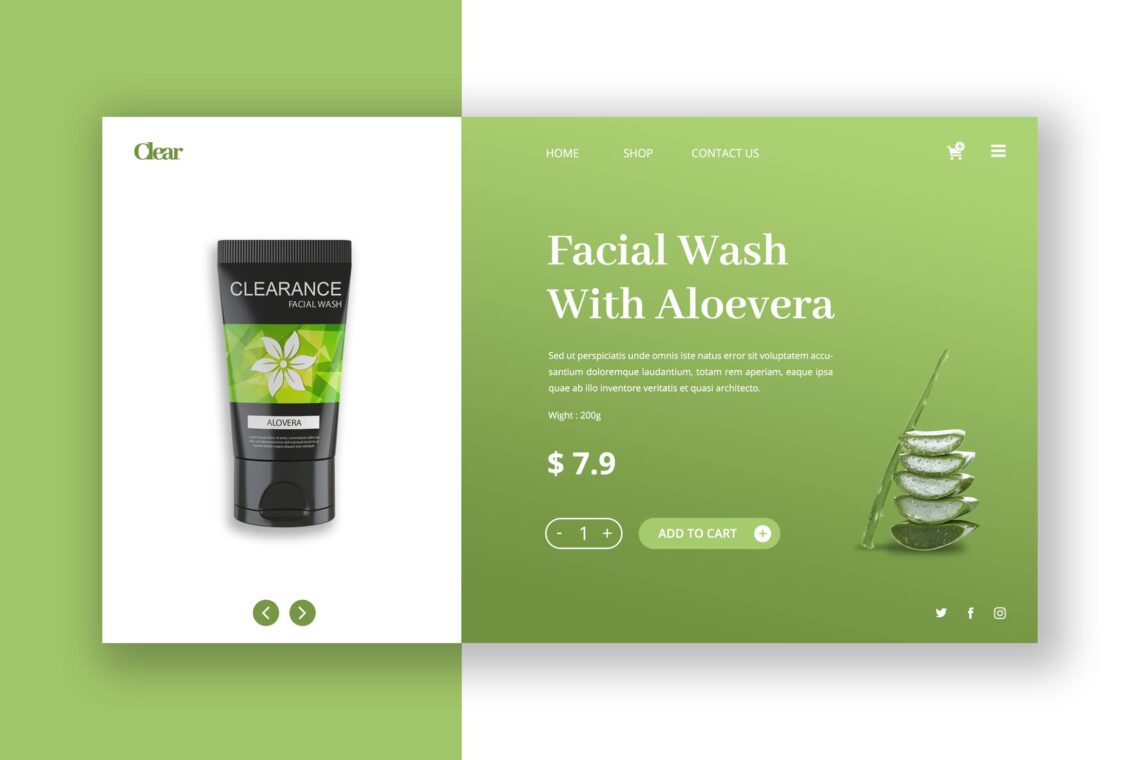 Hero Header Facial Wash Product