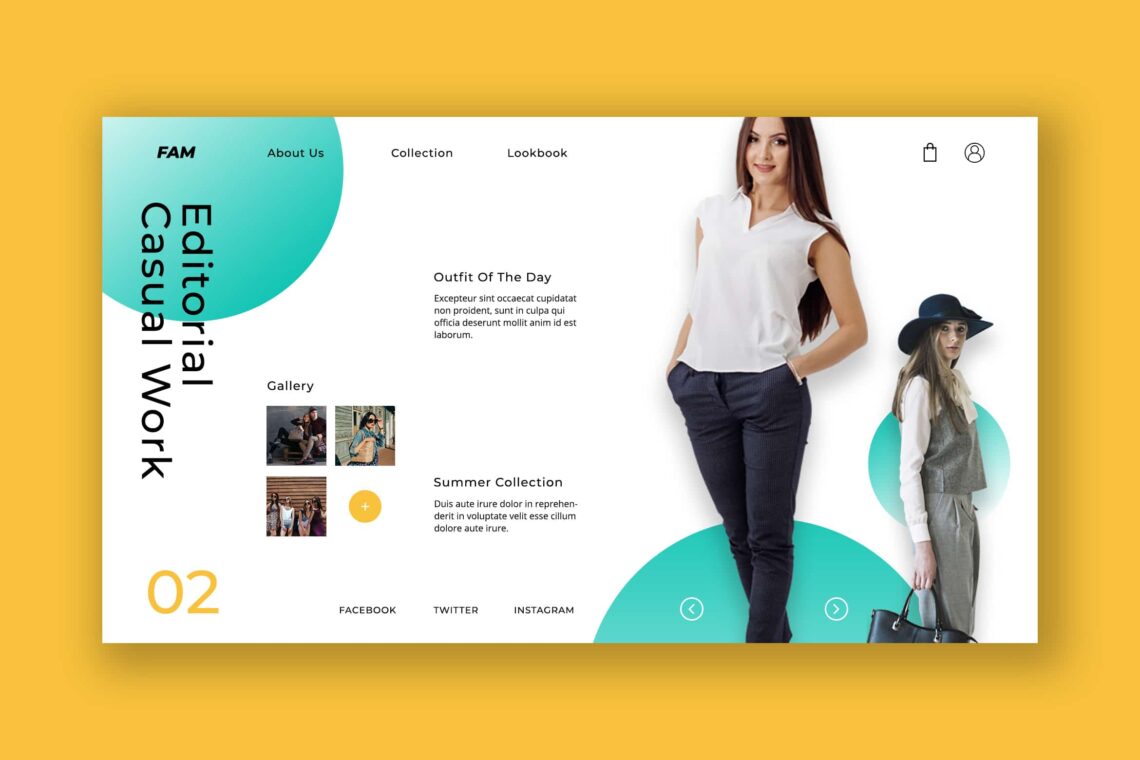 Hero Header Fashion Casual Galery