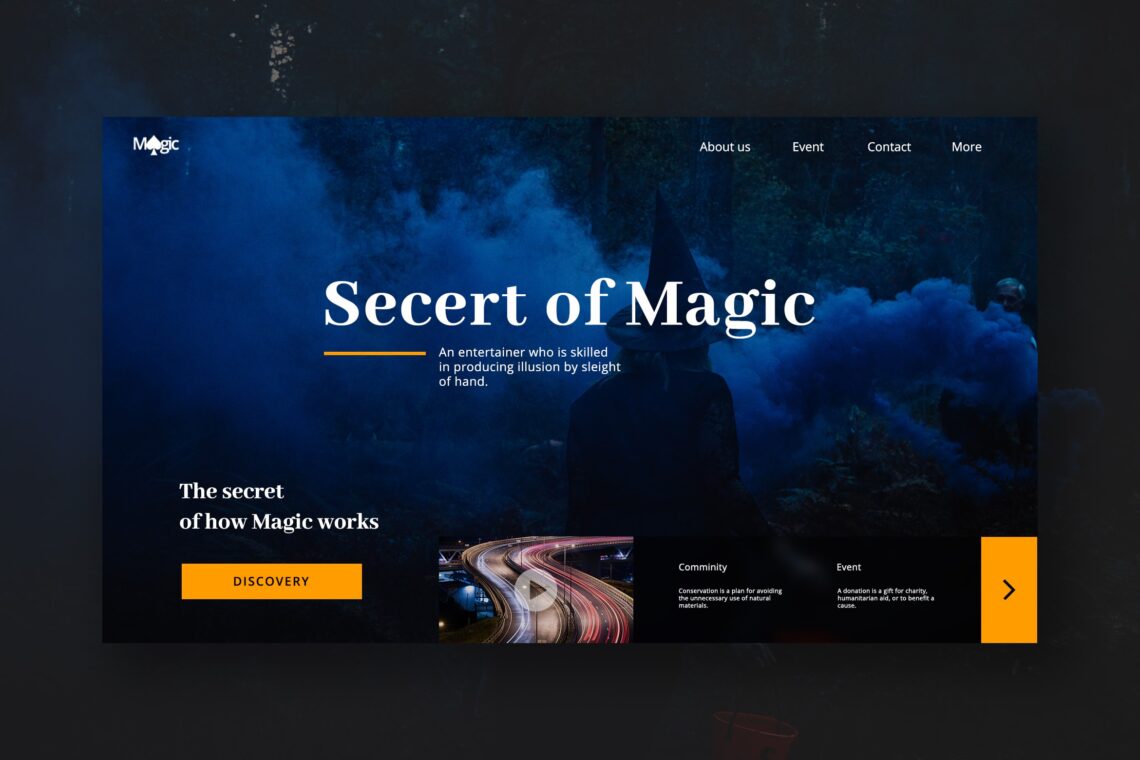 Hero Header Magic World